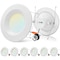 Luxrite 5/6 Inch LED Recessed Can Light 5CCT 2700K-5000K 17W 1500LM Dimmable Wet Rated ETL Listed, 6PK LR23799-6PK - alternate 1